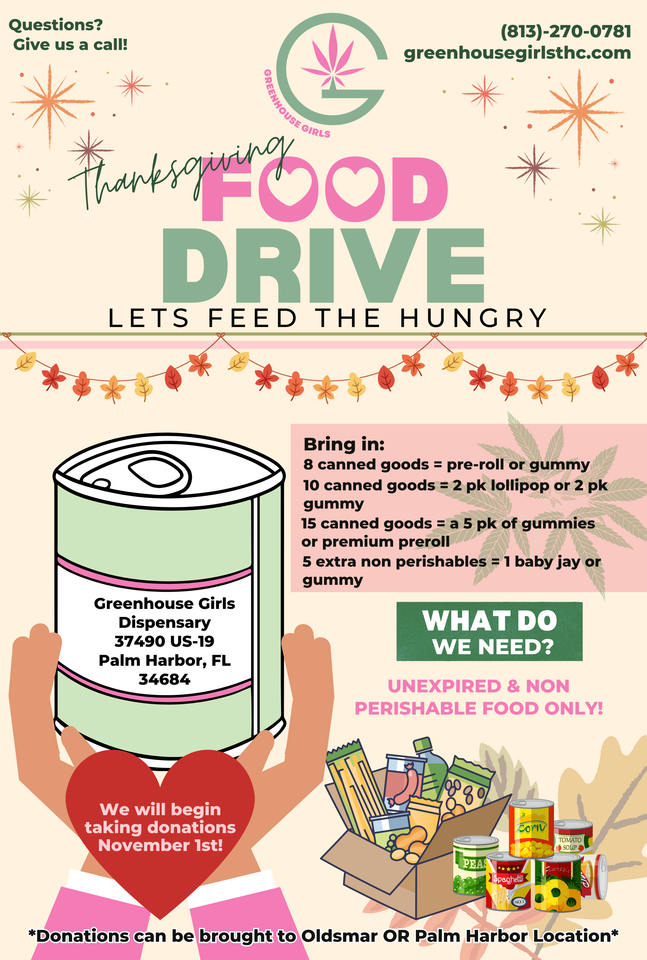 Greenhouse Girls Thanksgiving Food Drive