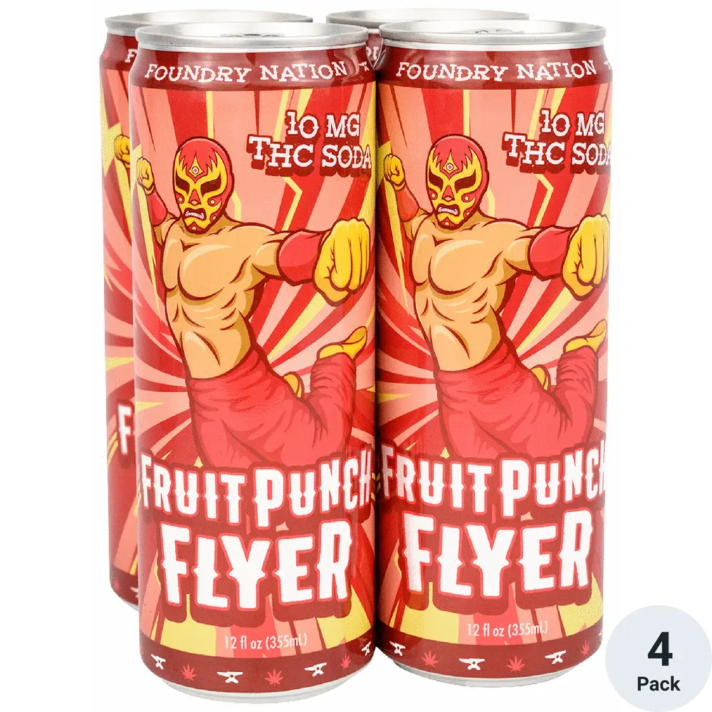 Fruit Punch Soda – 10MG THC Soda by Foundry Nation
