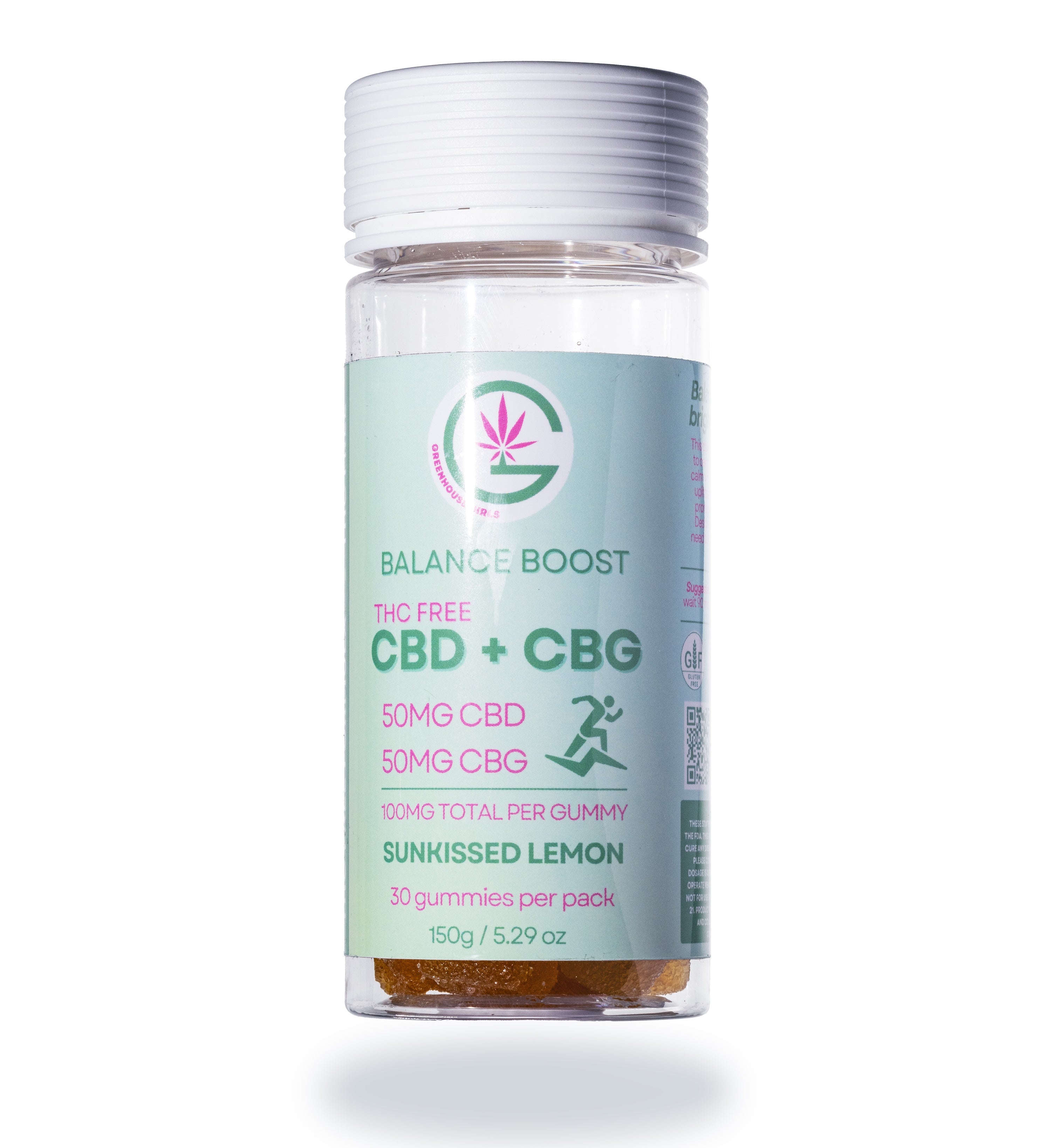 CBD CBG gummies in blue packaging LG