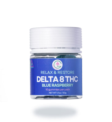 blue Delta 8 gummy sm pack