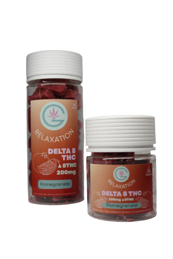 200mg Delta 8 Gummies | Pomegranate