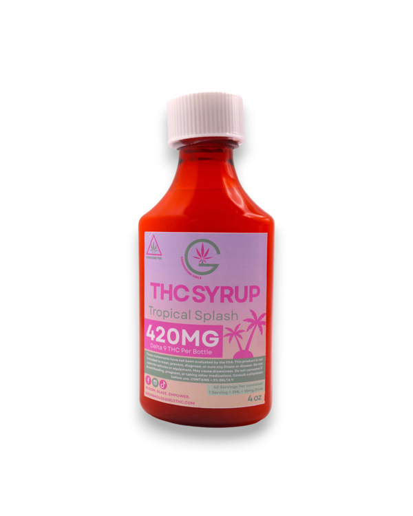 420mg Delta-9 THC Syrup – Tropical Splash