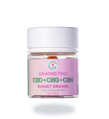 unwind Trio THC free Gummies small pack