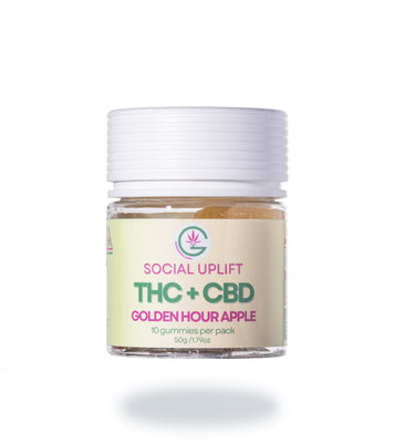 daytime yellow THC gummies container